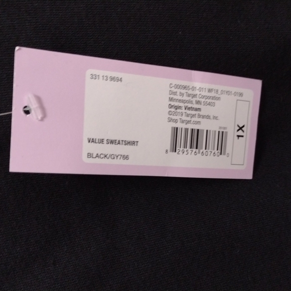 NWT Women's Plus Size Sweatshirt - Wild Fable - 1X - Picture 6 of 7